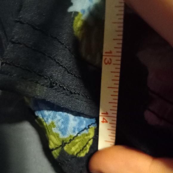 EUC Navy & Pink Abercrombie  3 button ruffle Kids Floral Blouse- Girls L - Picture 11 of 12